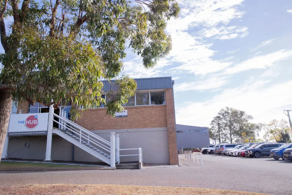 The Hub building in Kurri Kurri, home to the offices and units for lease